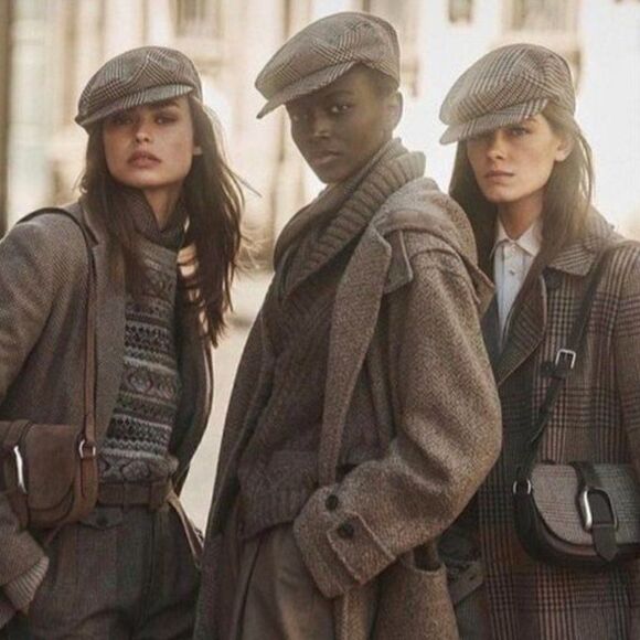 Ralph Lauren Collection ~ Fall 21 Isla Truffle & Morel Glen Plaid Wool Top Coat - Picture 6 of 17